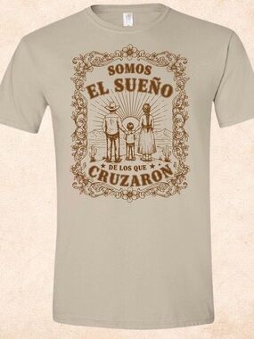 Somos El Sueño Graphic Tee - Beige